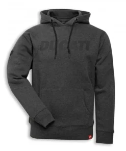 DUCATI HOODED SWEATSHIRT LOGO GREY