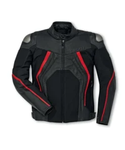 DUCATI LEATHER FABRIC JACKET DUCATI FIGHTER C1