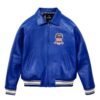 AVIREX ICON LEATHER JACKET MAZARINE BLUE