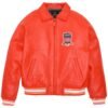 AVIREX ICON LEATHER JACKET ORANGE