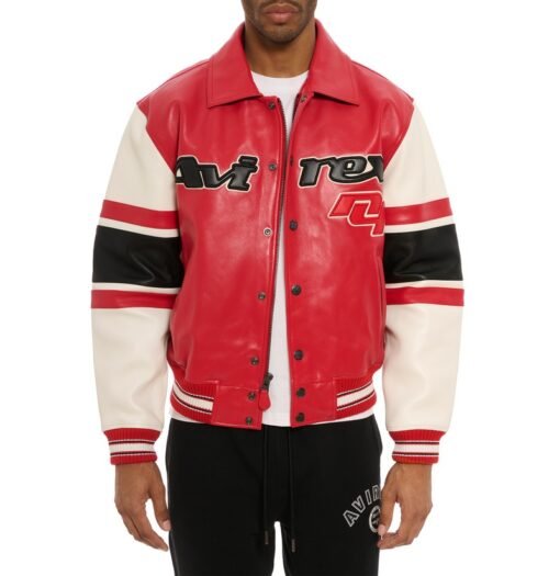 AVIREX THE LEGEND JACKET SALVAGE RED