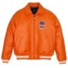 AVIREX ICON LEATHER JACKET ORANGE