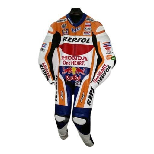 HONDA REPSOL MOTORBIKE RACING LEATHER SUIT