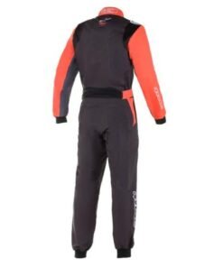 DEMON TWEEKS KMX 9 V2 GRAPHIC KART SUIT IN BLACK RED AND WHITE