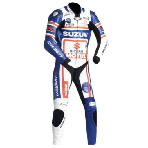 SUZUKI MOTORCYCLE BRAND SPORT LEATHER SUIT