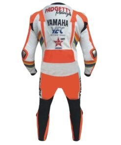 YAMAHA VALENTINO ROSSI PADGETTS MOTORBIKE RACING LEATJER SUIT