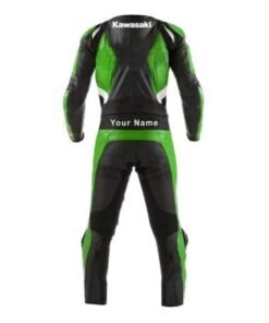 KAWASAKI NEW LEATHER RACING SUIT CE APPROVED PROTECTION