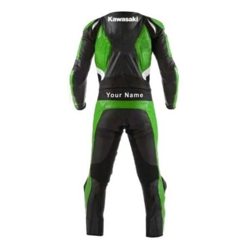 KAWASAKI NEW LEATHER RACING SUIT CE APPROVED PROTECTION