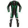 KAWASAKI NINJA BLACK AND GREEN MOTORCYCLE SUIT