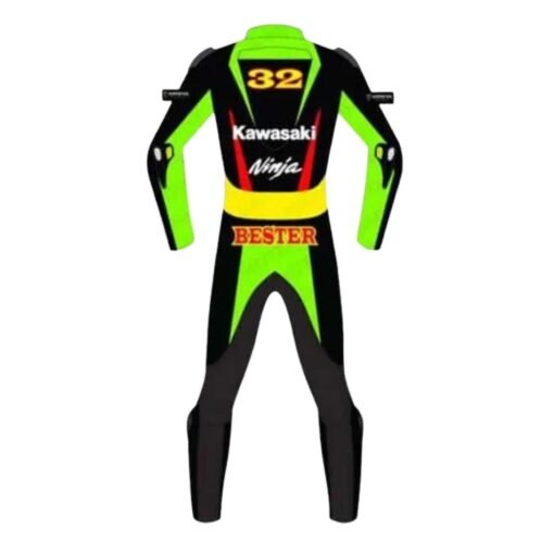 KAWASAKI NINJA MOTORBIKE LEATHER RACING SUIT AND KAWASAKI BIKER SUIT 2019