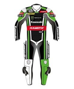 KAWASAKI RACING TEAM REPLICA MOTORBIKE LEATHER