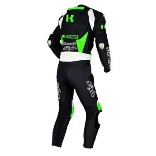 KAWASAKI CUSTOM NINJA ZX10R MOTORCYCLE LEATHER RACING SUIT