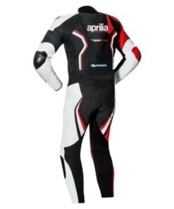 APRILIA HSBK RACING CUSTOM MOTORBIKE SUIT RED BLACK WHITE