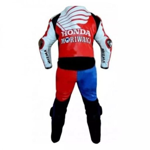 HONDA MORIWAKI CUSTOM MOTORCYCLE LEATHER RACING SUIT