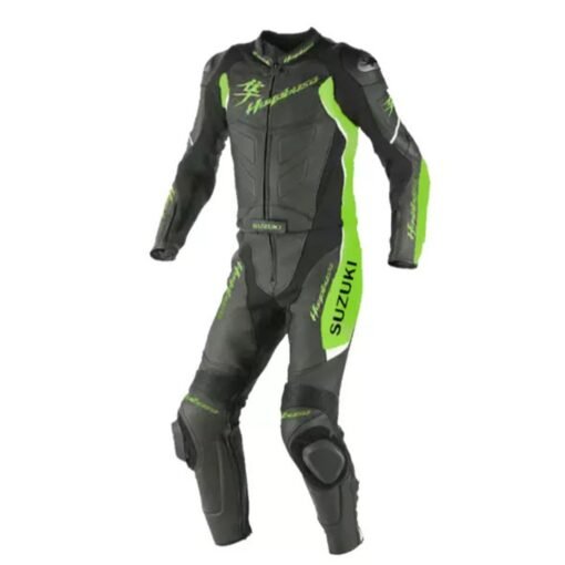 SUZUKI CUSTOM HAYABUSA MOTORCYCLE LEATHER RACING SUIT