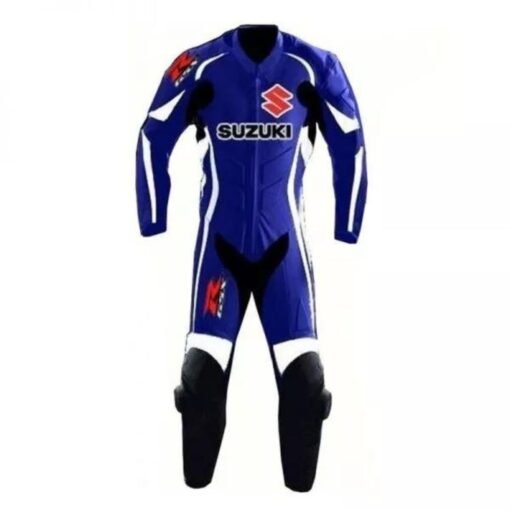 SUZUKI CUSTOM R GSX MOTORBIKE LEATHER RACING SUIT