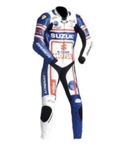 SUZUKI CUSTOM R GSX MOTORBIKE LEATHER RACING SUIT