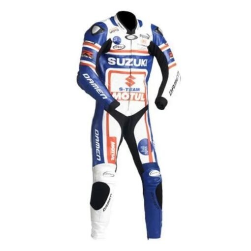 SUZUKI CUSTOM R GSX MOTORBIKE LEATHER RACING SUIT