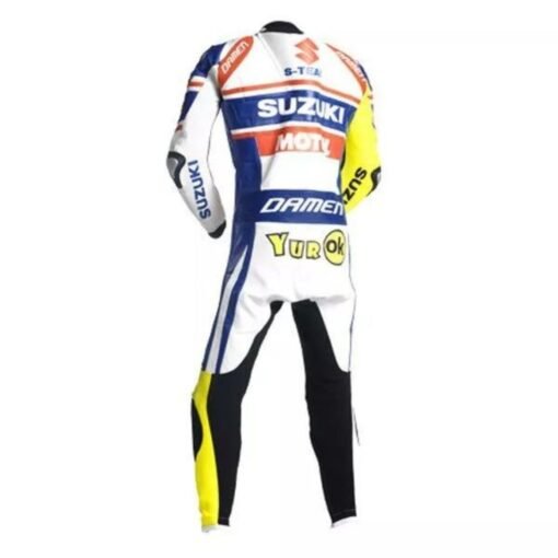 SUZUKI CUSTOM R GSX MOTORBIKE LEATHER RACING SUIT