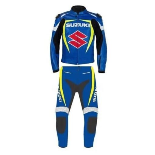 SUZUKI CUSTOM MOTORCYCLE LEATHER RACING SUIT