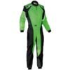 OMP KS 3 KART SUIT FLURO GREEN AND BLACK