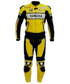 YAMAHA YELLOW MOTORCYCLE RACING SUIT