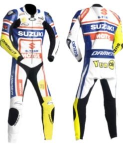 SUZUKI MOTORBIKE SPORT LEATHER RACING SUIT