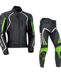 KAWASAKI NINJA MOTORCYCLE RACING LEATHER SUIT