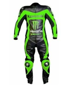 KAWASAKI CUSTOM MONSTER MOTORCYCLE LEATHER RACING SUIT