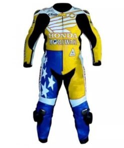 HONDA MORIWAKI CUSTOM MOTORCYCLE LEATHER RACING SUIT