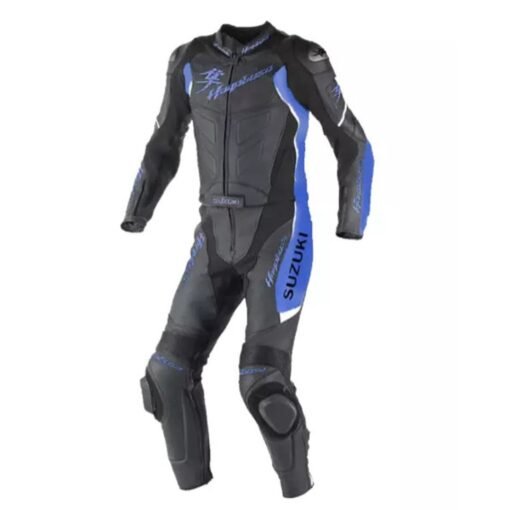 SUZUKI CUSTOM HAYABUSA MOTORCYCLE LEATHER RACING SUIT