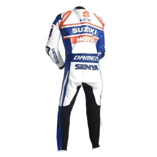 SUZUKI CUSTOM R GSX MOTORBIKE LEATHER RACING SUIT