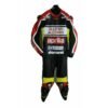 APRILIA BLACK MOTORBIKE RACING LEATHER SUIT