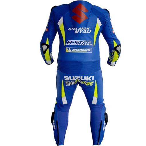 SUZUKI ECSTAR MOTORBIKE RACING LEATHER SUIT MOTORCYCLE SPORTS RIDING AND RACING SUIT