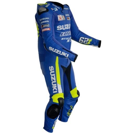 SUZUKI ECSTAR MOTORBIKE RACING LEATHER SUIT MOTORCYCLE SPORTS RIDING AND RACING SUIT