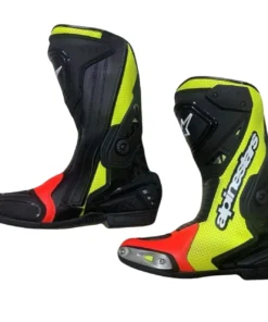 ALPINESTARS MOTORCYCLE LEATHER BOOTS YELLOW