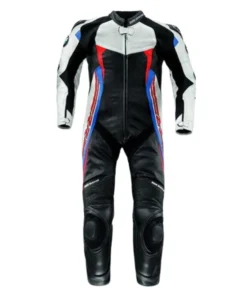 BMW MEN HANDMADE MOTORRAD BLACK WHITE RACING MOTORCYCLE LEATHER SUIT