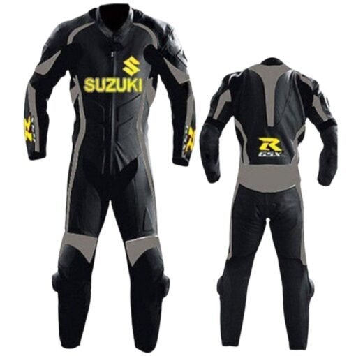 SUZUKI GSXR MOTORBIKE BRANDED LEATHER SUIT