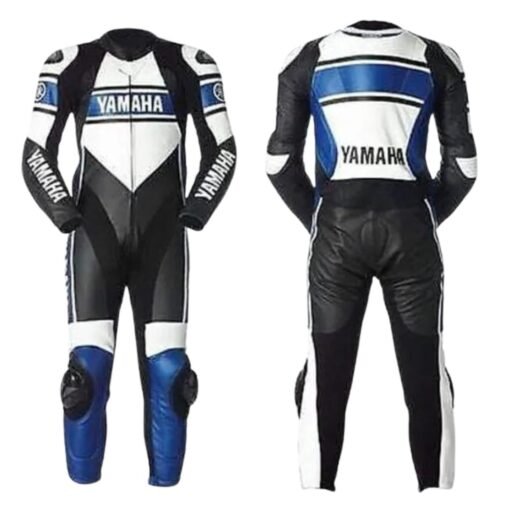 YAMAHA MEN MOTORCYCLE 1 PC LEATHER RACING SUIT