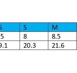 GLOVES SIZE CHART