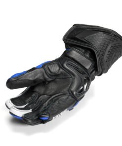 YAMAHA LEATHER RACING GLOVES BLUE