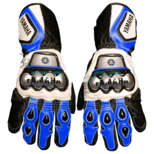 YAMAHA MOTORCYCLE RACING LEATHER GLOVES