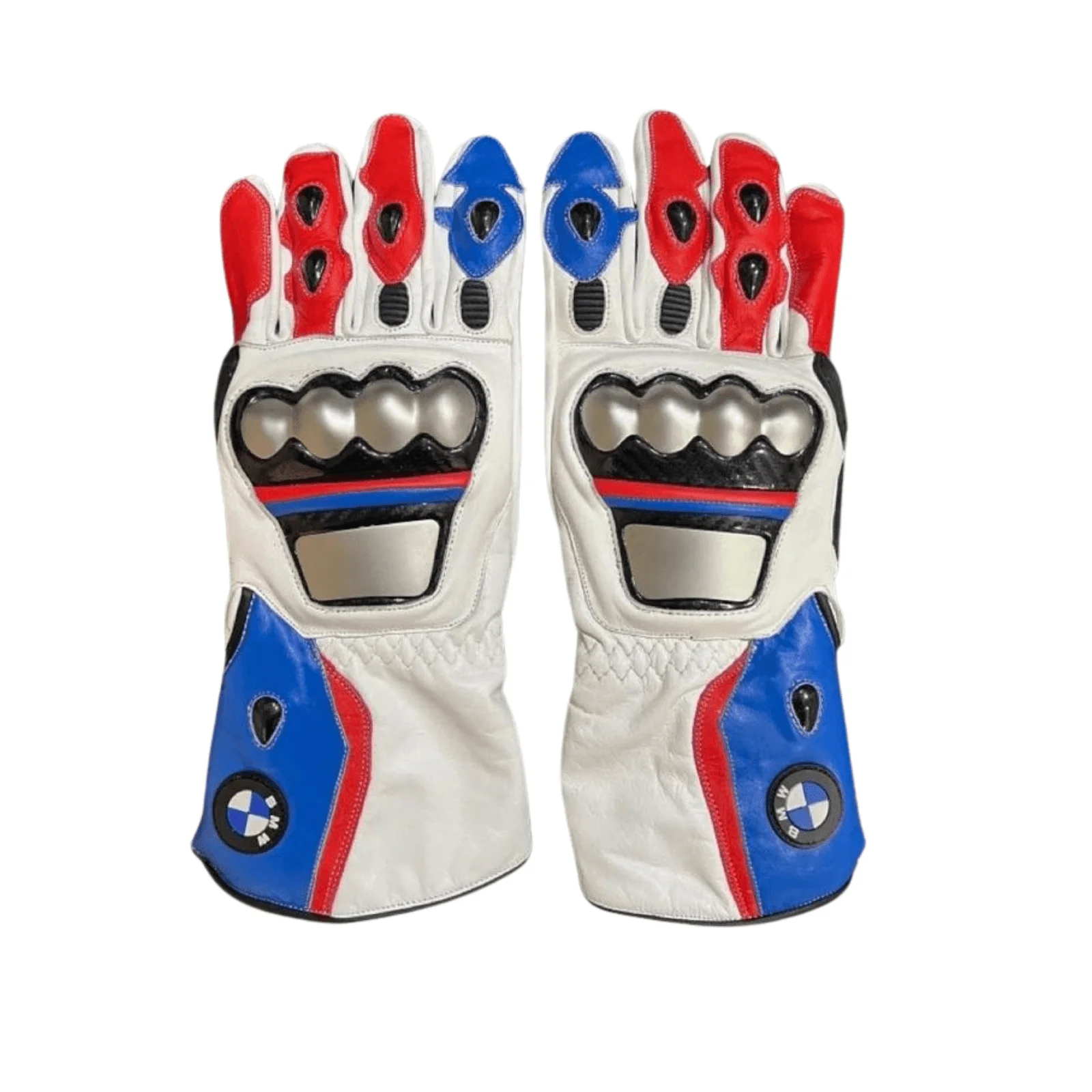 BMW Motorbike Leather Racing Gloves