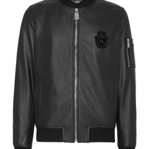 Billionaire Basic Leather Bomber