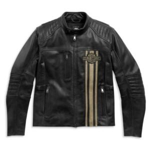 Harley Men’s Hd Triple Vent Passing Link Ii Leather Jacket