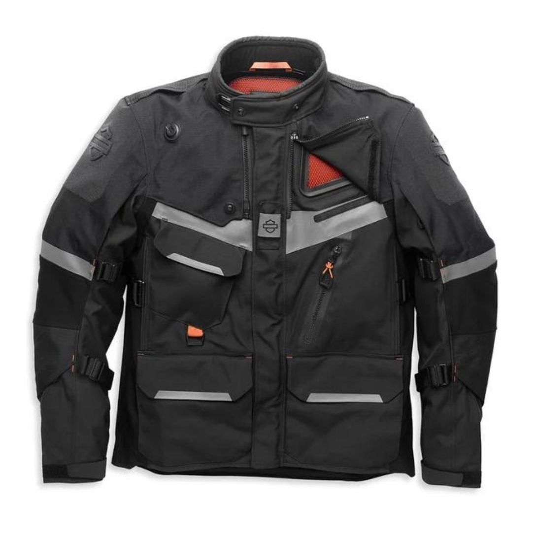 Harley Men’s Piledriver 2.0 Snaptab Textile Riding Jacket