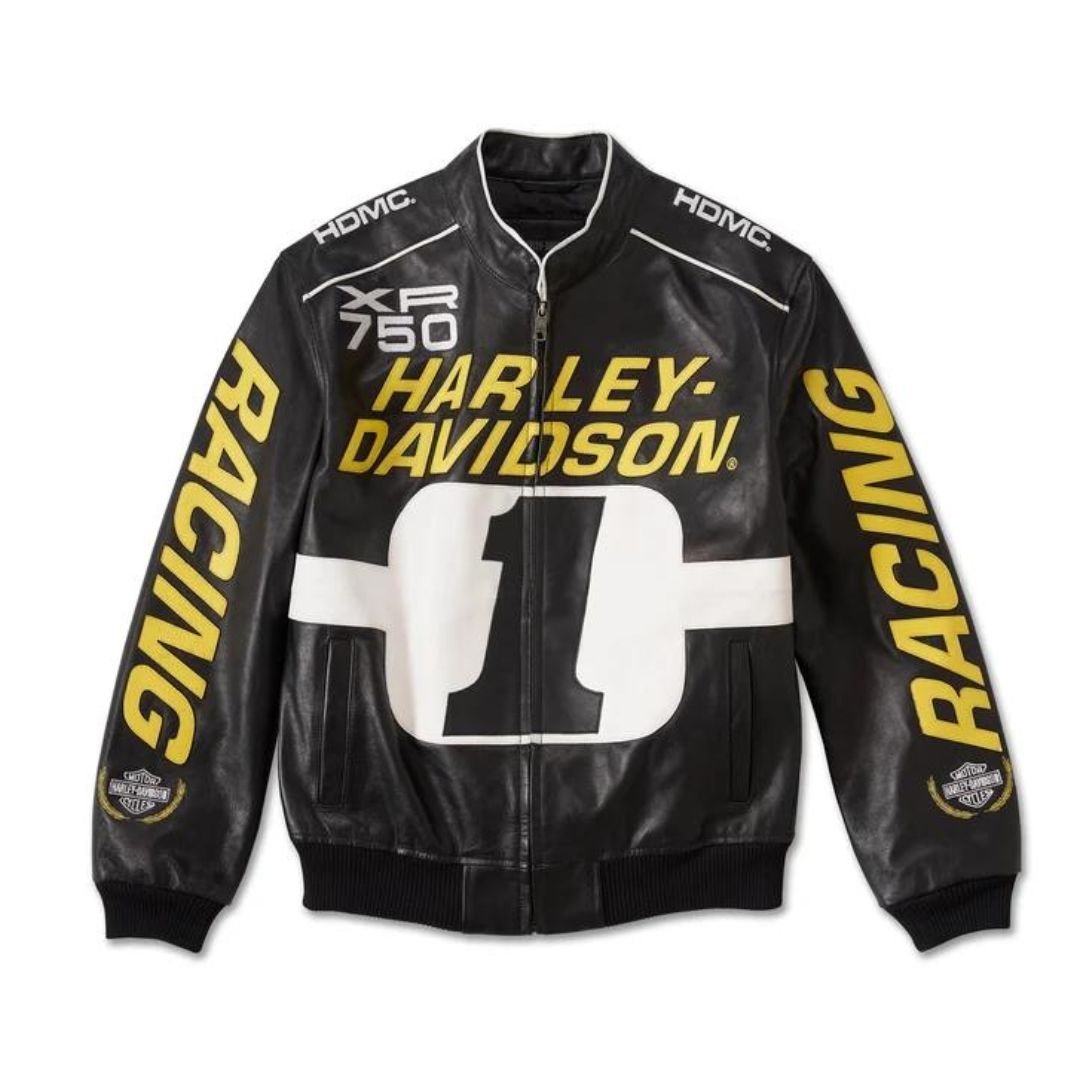 Harley Men’s Start Your Engines Leather Racing Jacket
