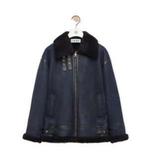 Loewe Anagram Jacket In Shearling