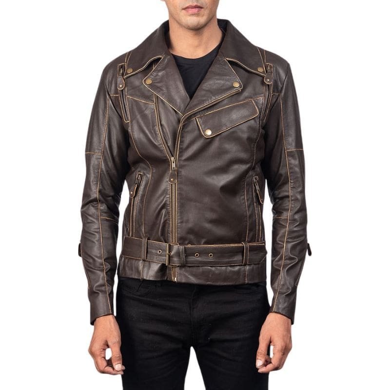Vincent Leather Biker Jacket - Image 6