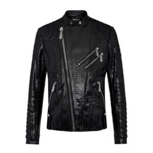 Philipp Plein Leather Biker Slim Fit Luxury